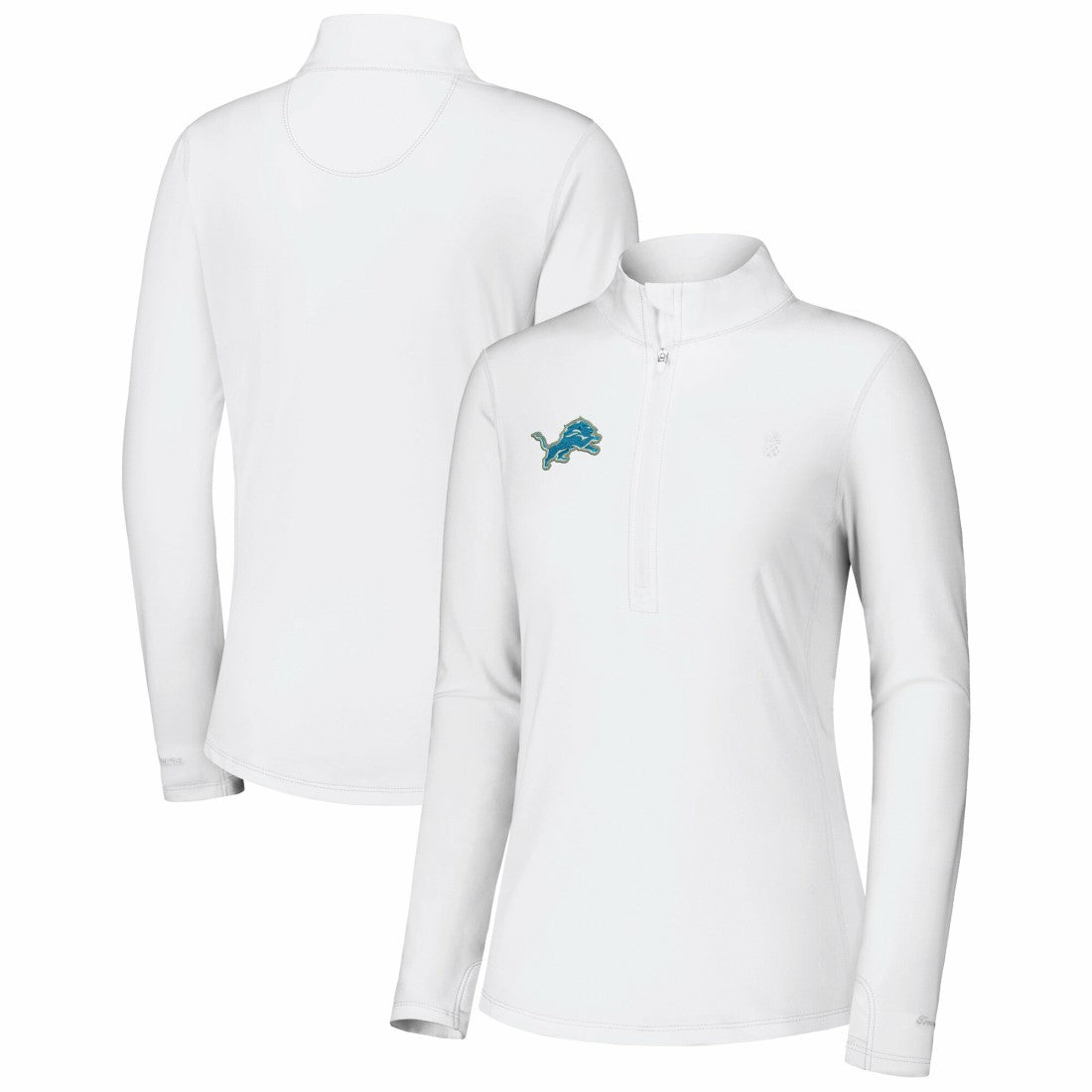 Women's Sport Playa Vista IslandZone Quarter-Zip Jacket - Detroit Lions