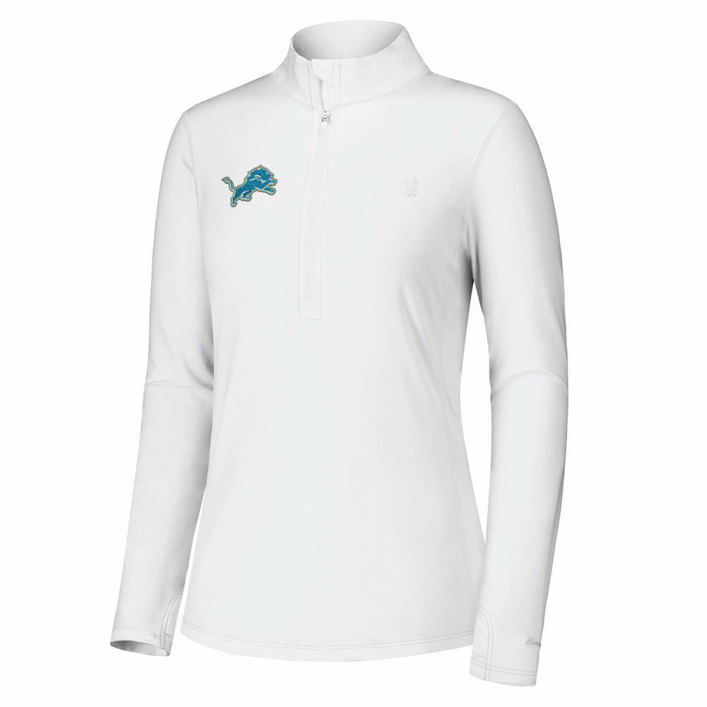 Women's Sport Playa Vista IslandZone Quarter-Zip Jacket - Detroit Lions