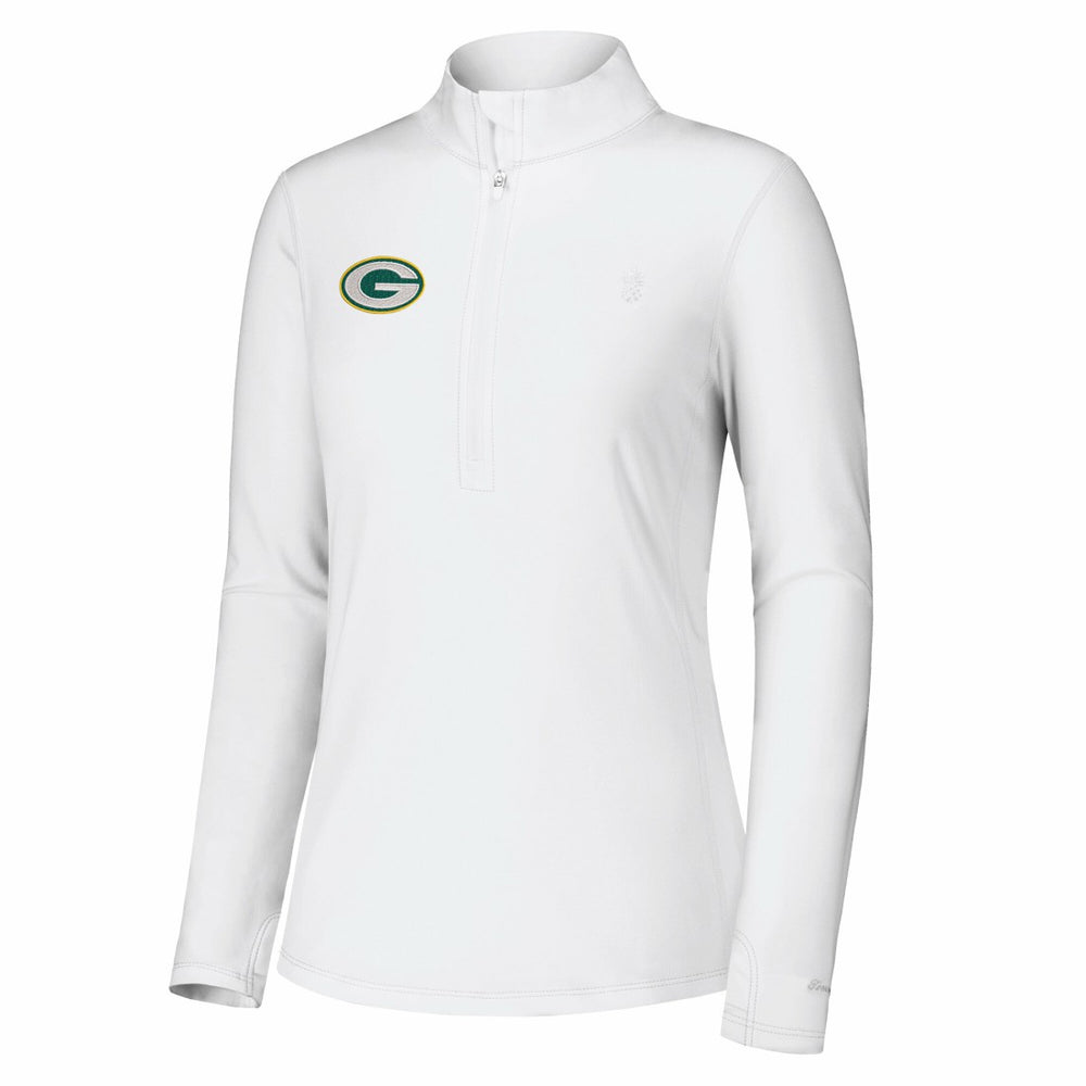 Women's Sport Playa Vista IslandZone Quarter-Zip Jacket - Green Bay Packers