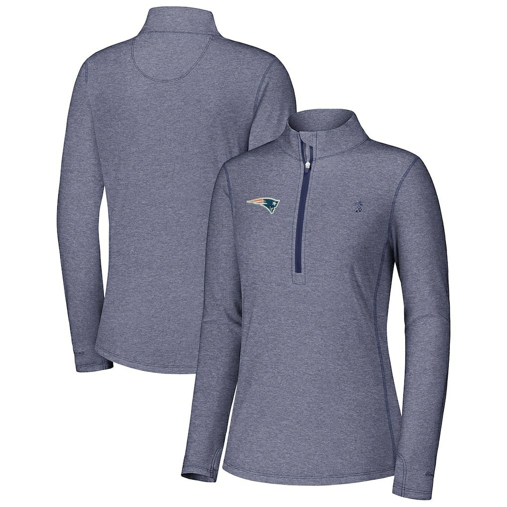 Women's Sport Playa Vista IslandZone Quarter-Zip Jacket - New England Patriots
