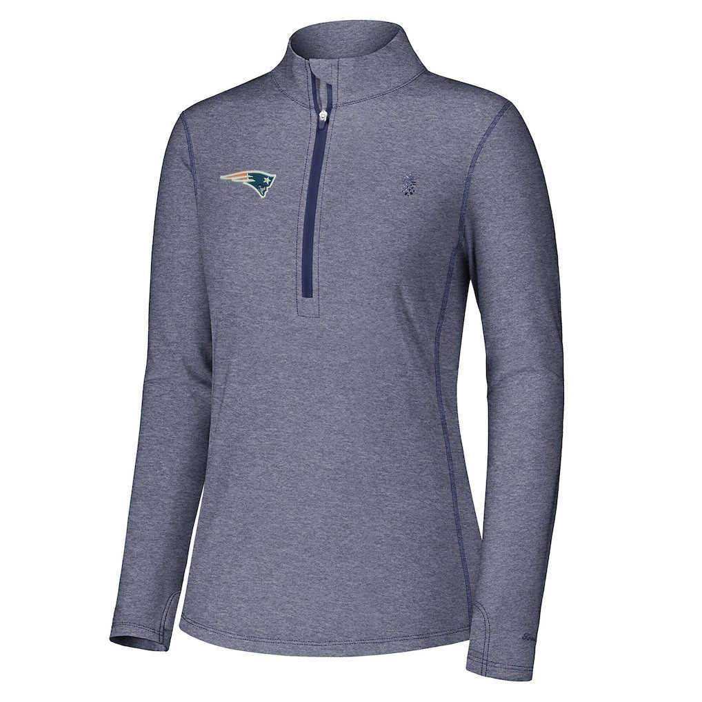 Women's Sport Playa Vista IslandZone Quarter-Zip Jacket - New England Patriots