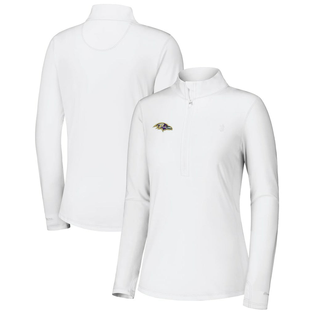 Women's Sport Playa Vista IslandZone Quarter-Zip Jacket - Baltimore Ravens