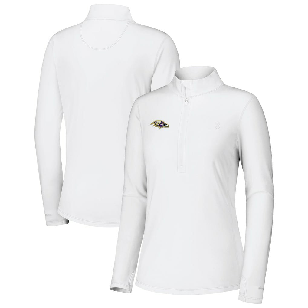 Women's Sport Playa Vista IslandZone Quarter-Zip Jacket - Baltimore Ravens