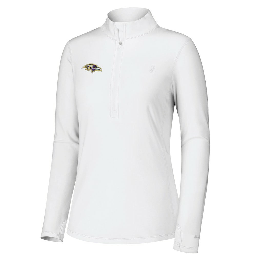 Women's Sport Playa Vista IslandZone Quarter-Zip Jacket - Baltimore Ravens