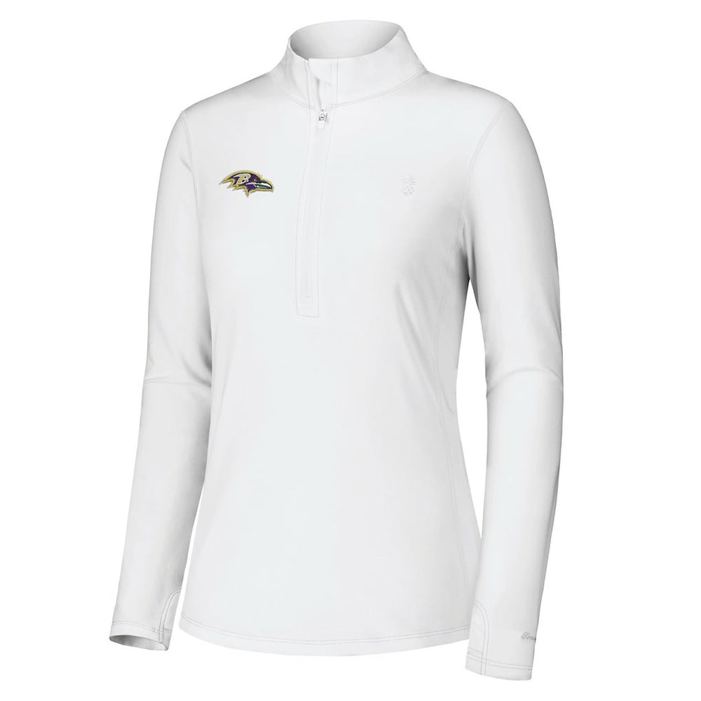 Women's Sport Playa Vista IslandZone Quarter-Zip Jacket - Baltimore Ravens