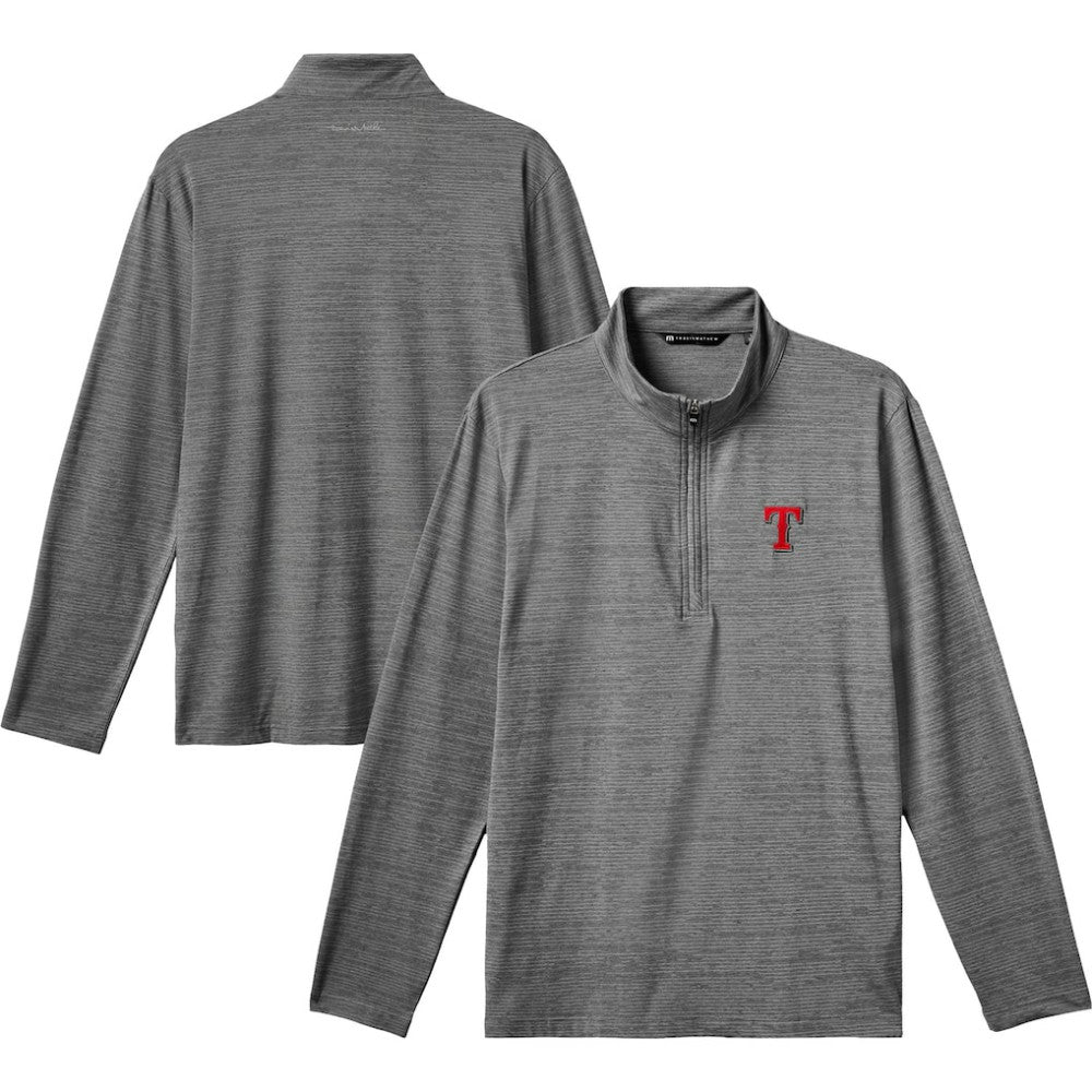 MLB Texas Rangers TravisMathew The Heater Quarter-Zip Pullover Top