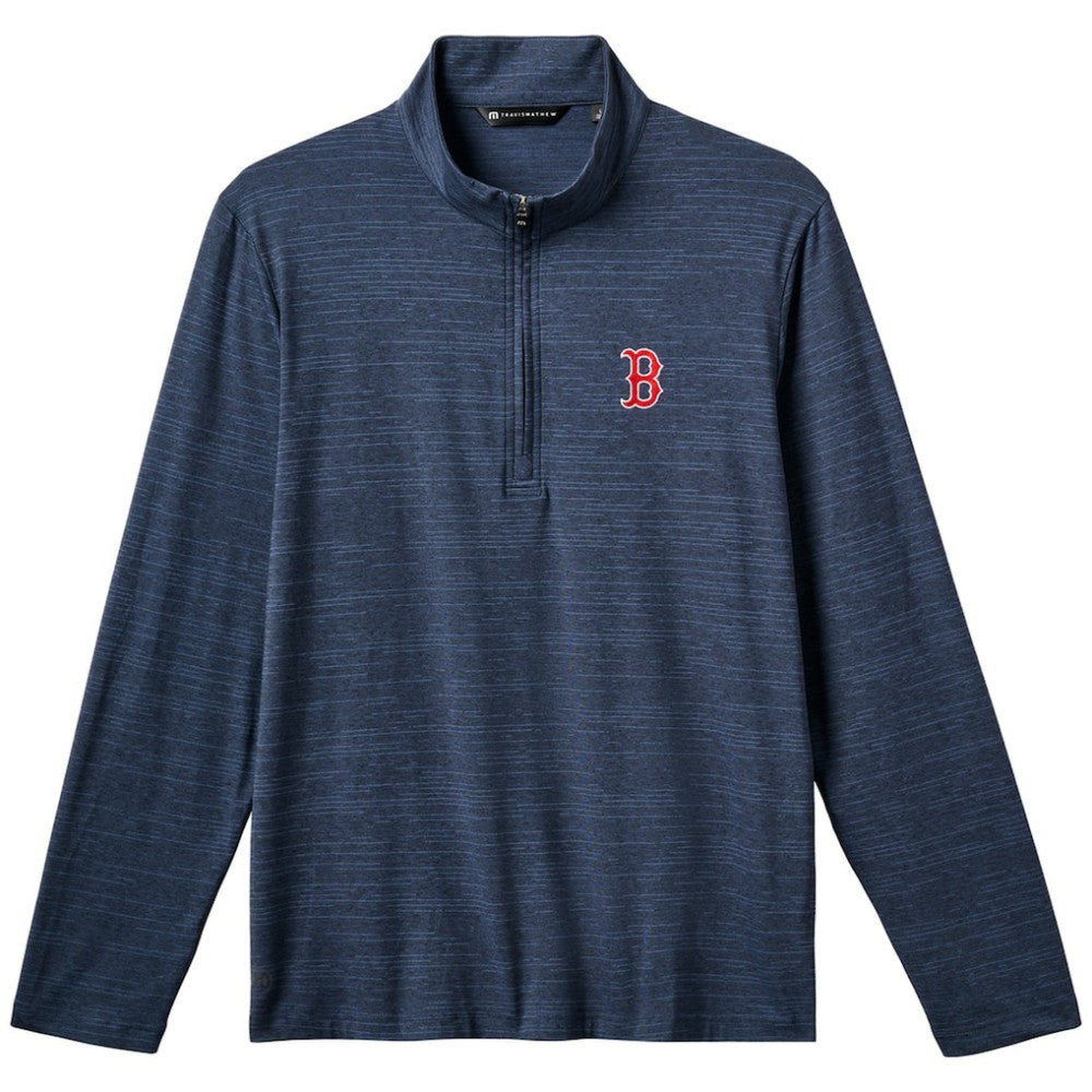 MLB Boston Red Sox TravisMathew The Heater Quarter-Zip Pullover Top