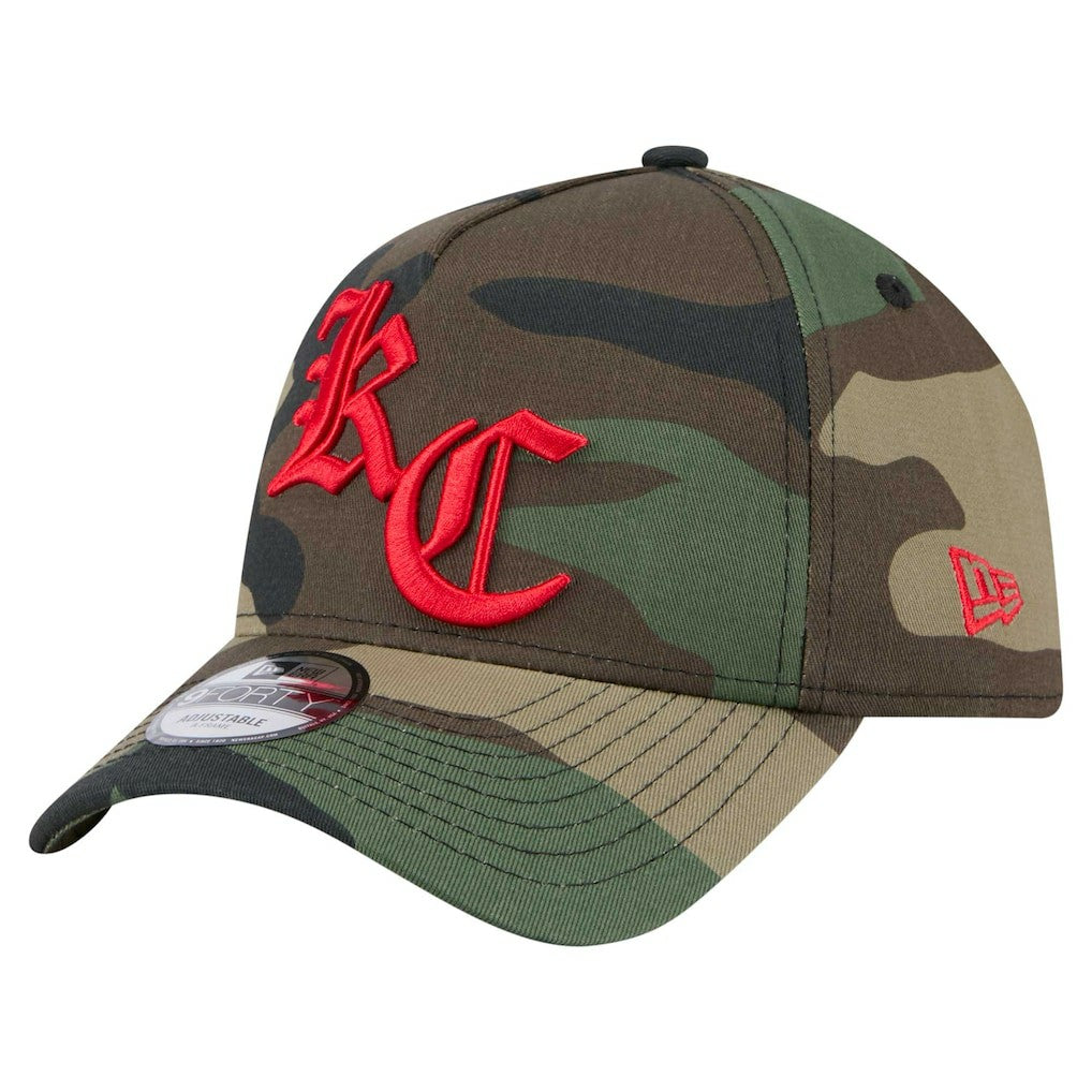 Mystic Camo A-Frame 9FORTY Adjustable Hat - Kansas City Chiefs
