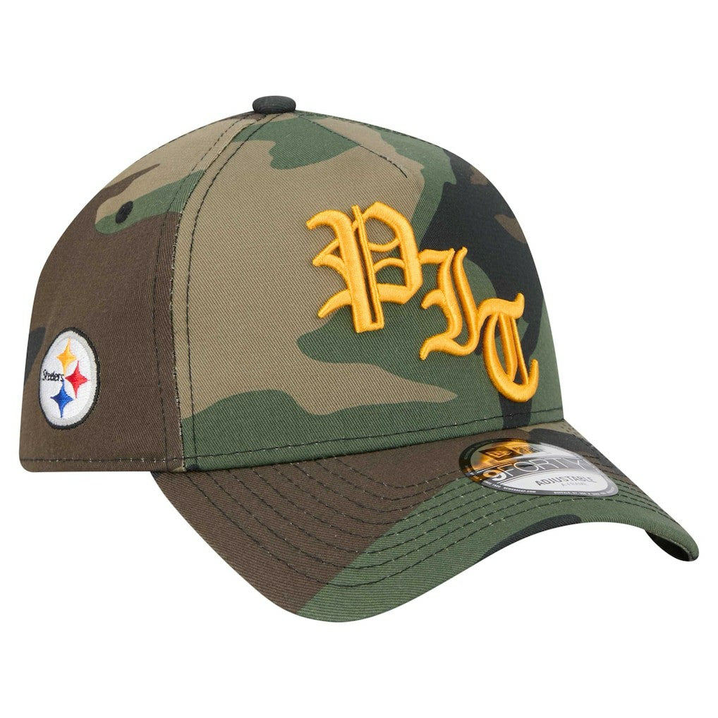 Mystic Camo A-Frame 9FORTY Adjustable Hat - Pittsburgh Steelers