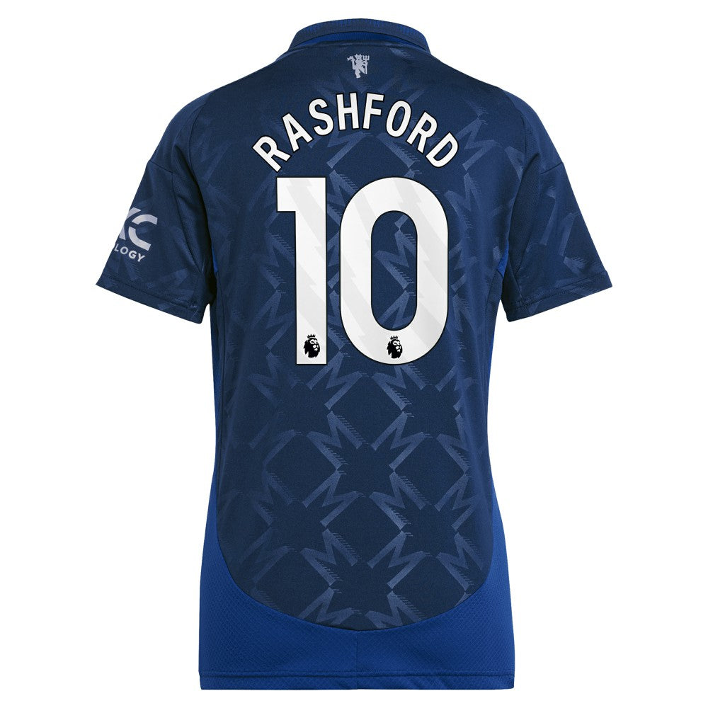 Marcus Rashford Manchester United Women's 2024/25 Away Replica Player Jersey - Adidas Navy