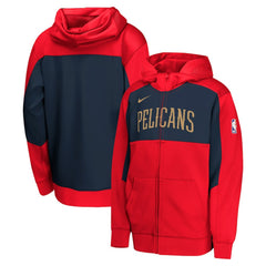NBA New Orleans Pelicans Youth Authentic On-Court Showtime Performance Full-Zip Hoodie