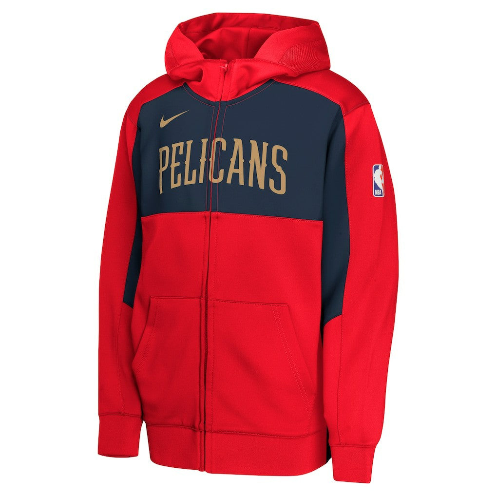 NBA New Orleans Pelicans Youth Authentic On-Court Showtime Performance Full-Zip Hoodie
