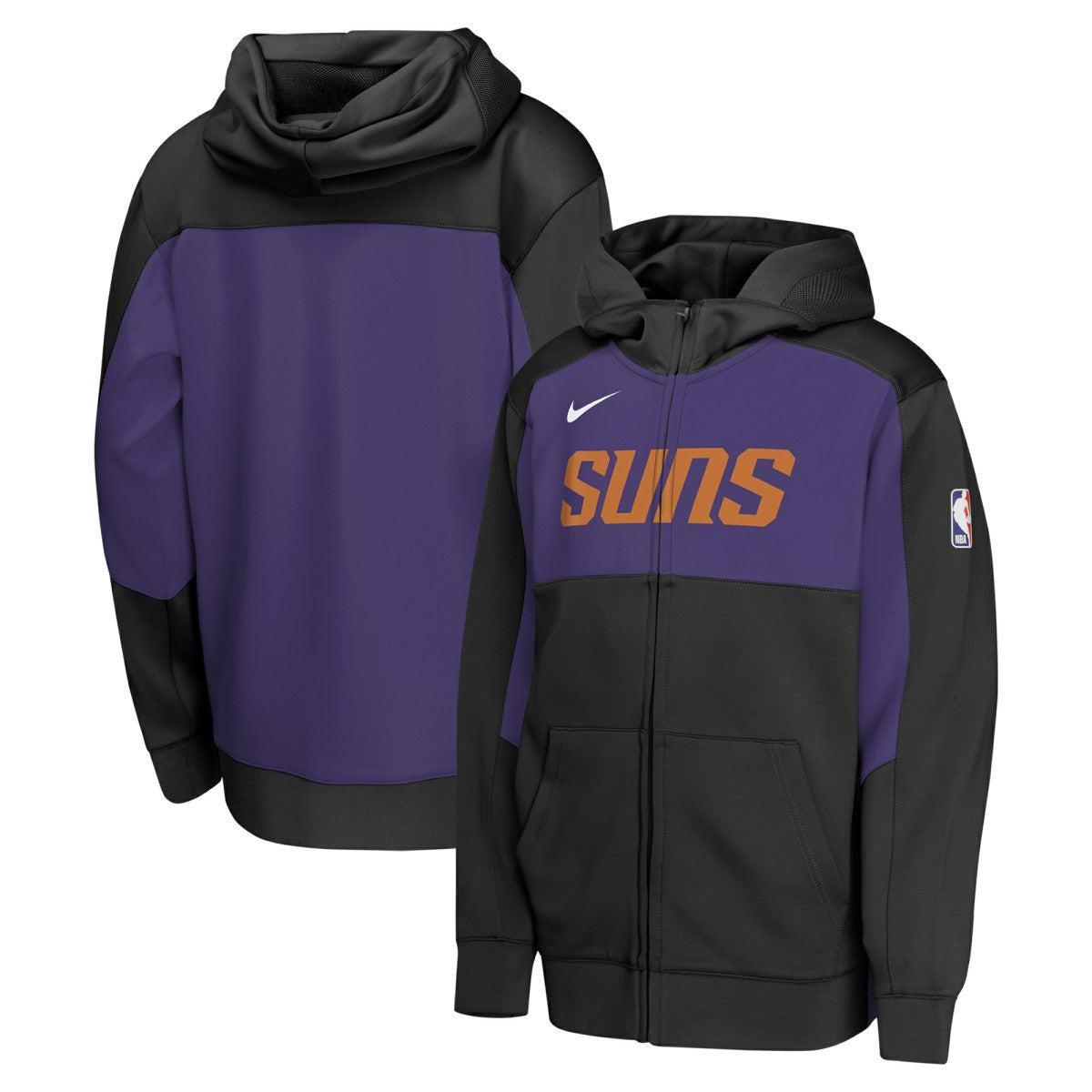 NBA Phoenix Suns Youth Authentic On-Court Showtime Performance Full-Zip Hoodie