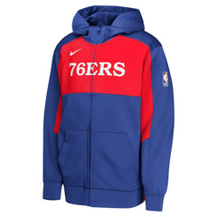 NBA Philadelphia 76ers Youth Authentic On-Court Showtime Performance Full-Zip Hoodie
