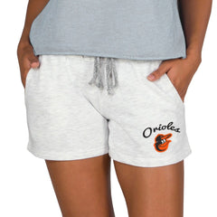 MLB Baltimore Orioles Concepts Sport Women's Mainstream French Terry Tri-Blend Shorts