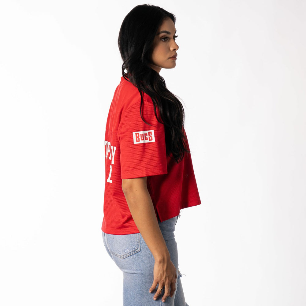 The Wild Collective Women's Alternate V-Neck Fashion Jersey T-Shirt - Tampa Bay Buccaneers