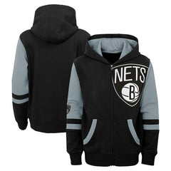 NBA Brooklyn Nets Preschool Straight To The League Full-Zip Hoodie