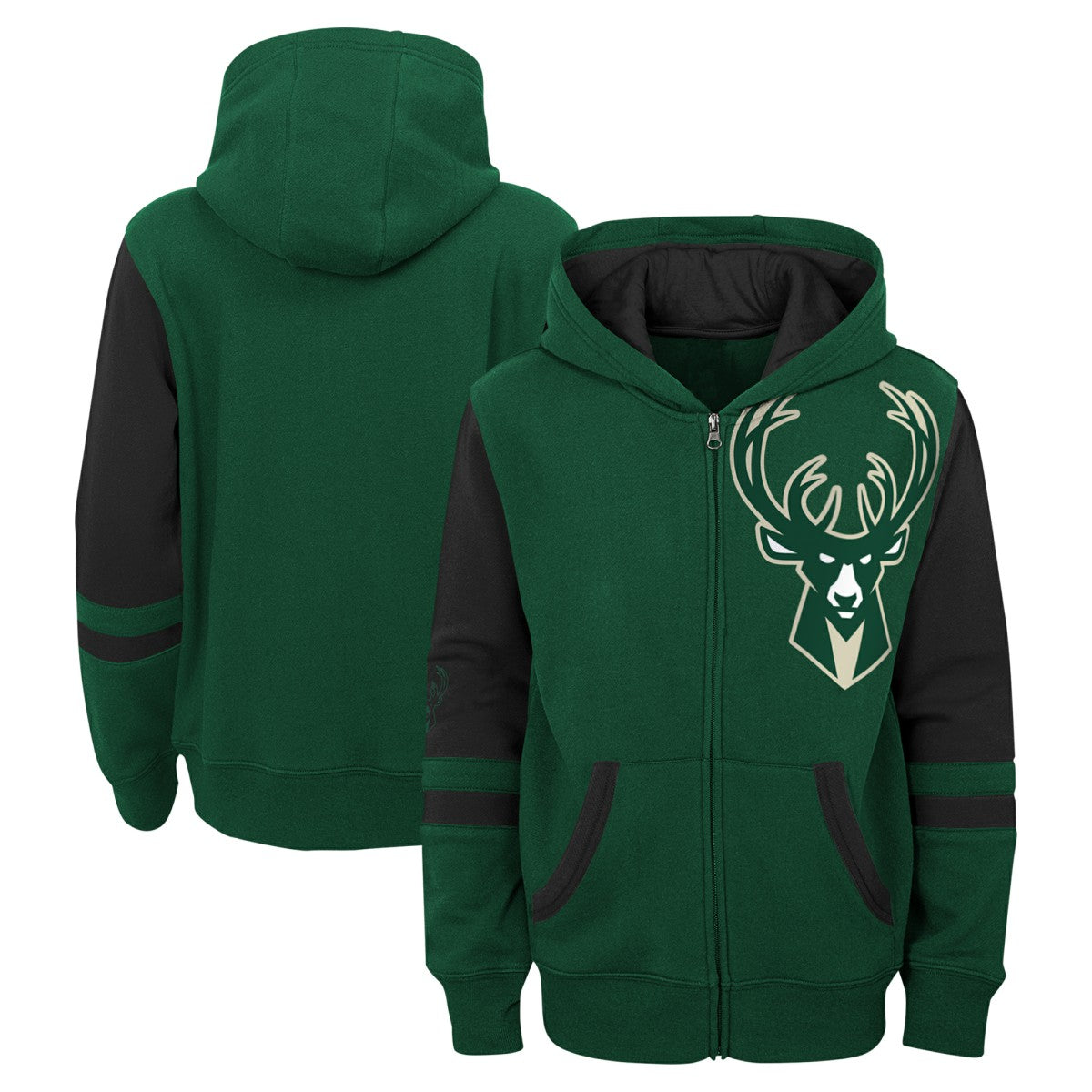 NBA Milwaukee Bucks Preschool Straight To The League Full-Zip Hoodie