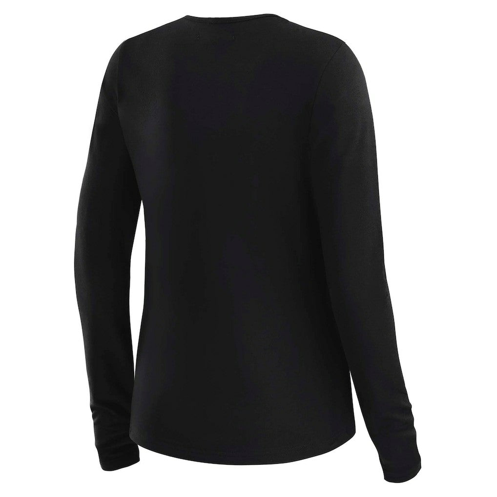 WEAR by Erin Andrews x Gracie Hunt Women's Mesh Panel Long Sleeve T-Shirt - Miami Dolphins