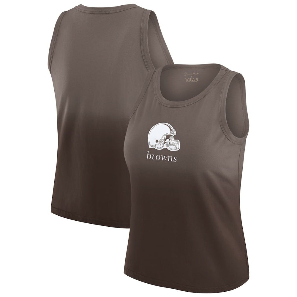 WEAR by Erin Andrews x Gracie Hunt Women's Ombre Tank Top - Cleveland Browns
