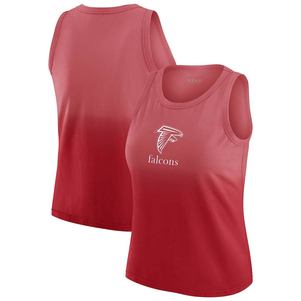 WEAR by Erin Andrews x Gracie Hunt Women's Ombre Tank Top - Atlanta Falcons