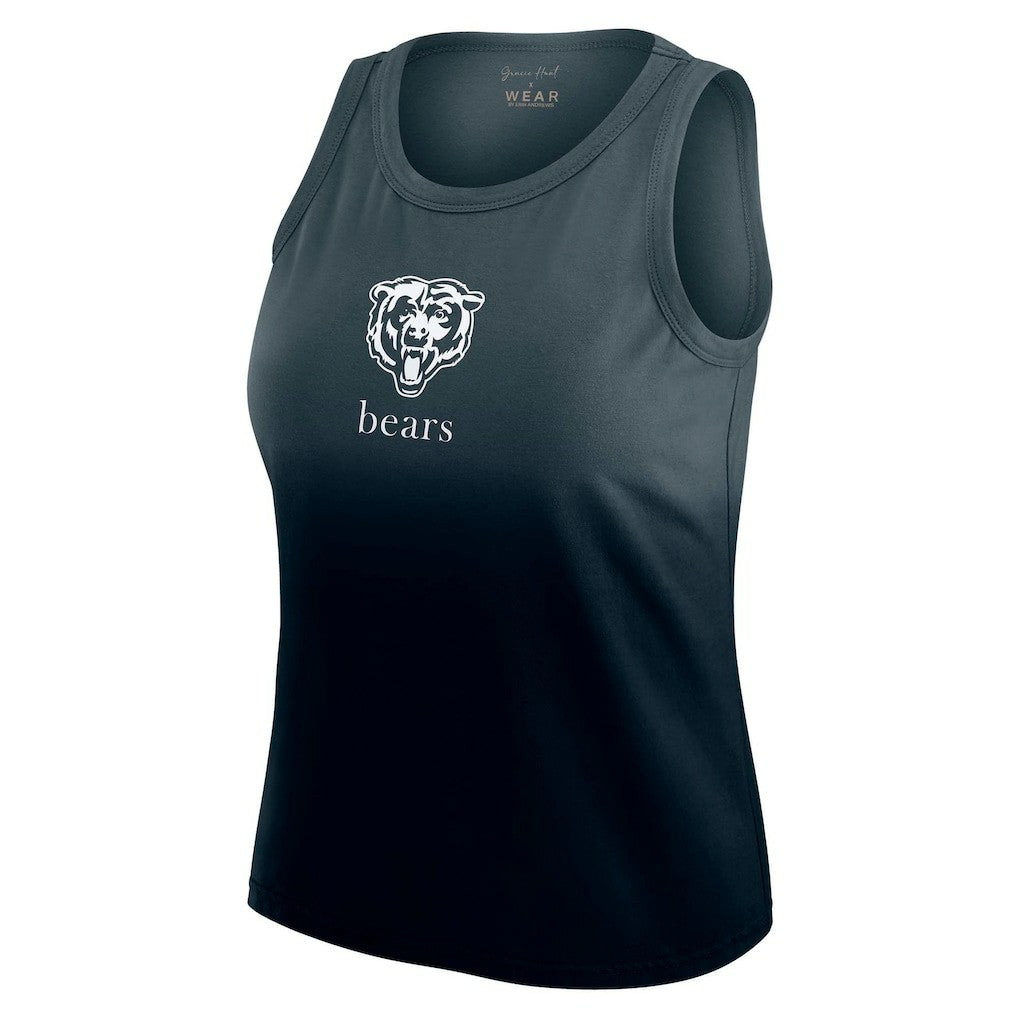 WEAR by Erin Andrews x Gracie Hunt Women's Ombre Tank Top - Chicago Bears