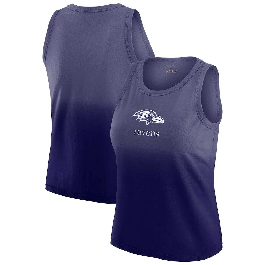 WEAR by Erin Andrews x Gracie Hunt Women's Ombre Tank Top - Baltimore Ravens