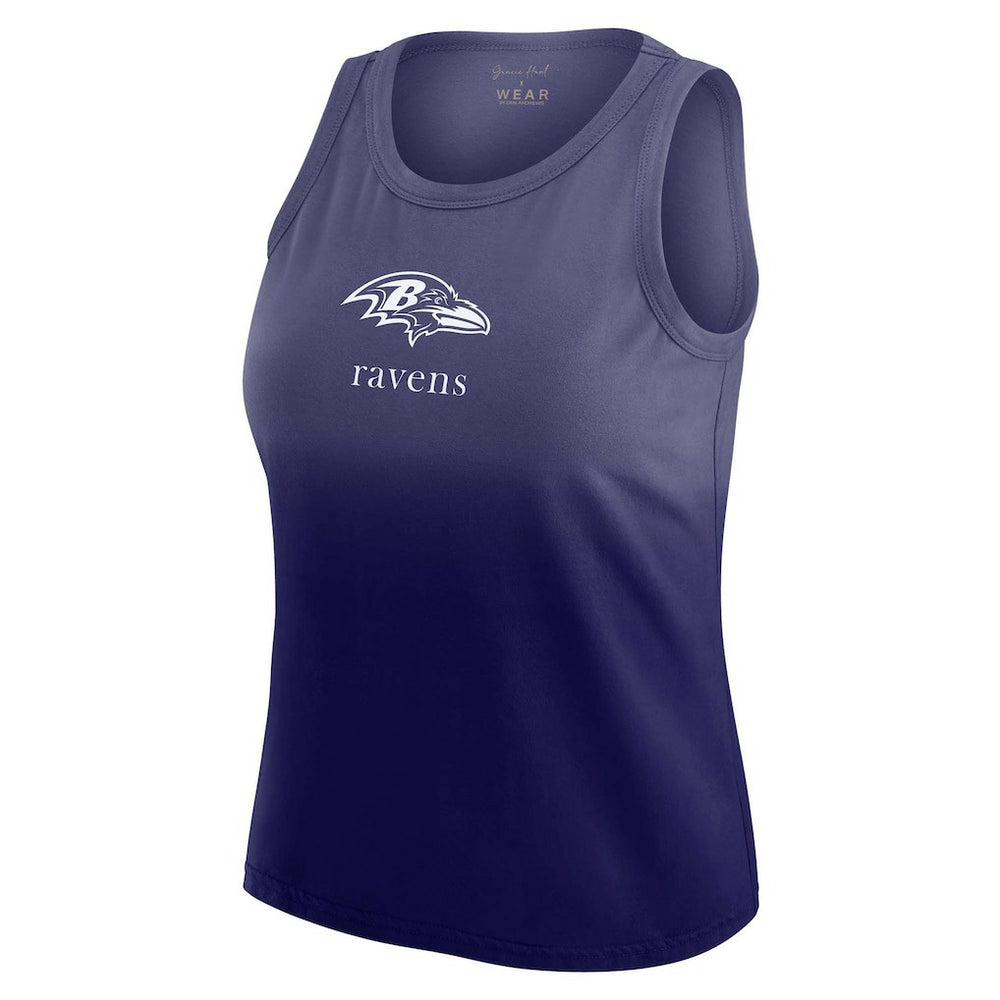 WEAR by Erin Andrews x Gracie Hunt Women's Ombre Tank Top - Baltimore Ravens