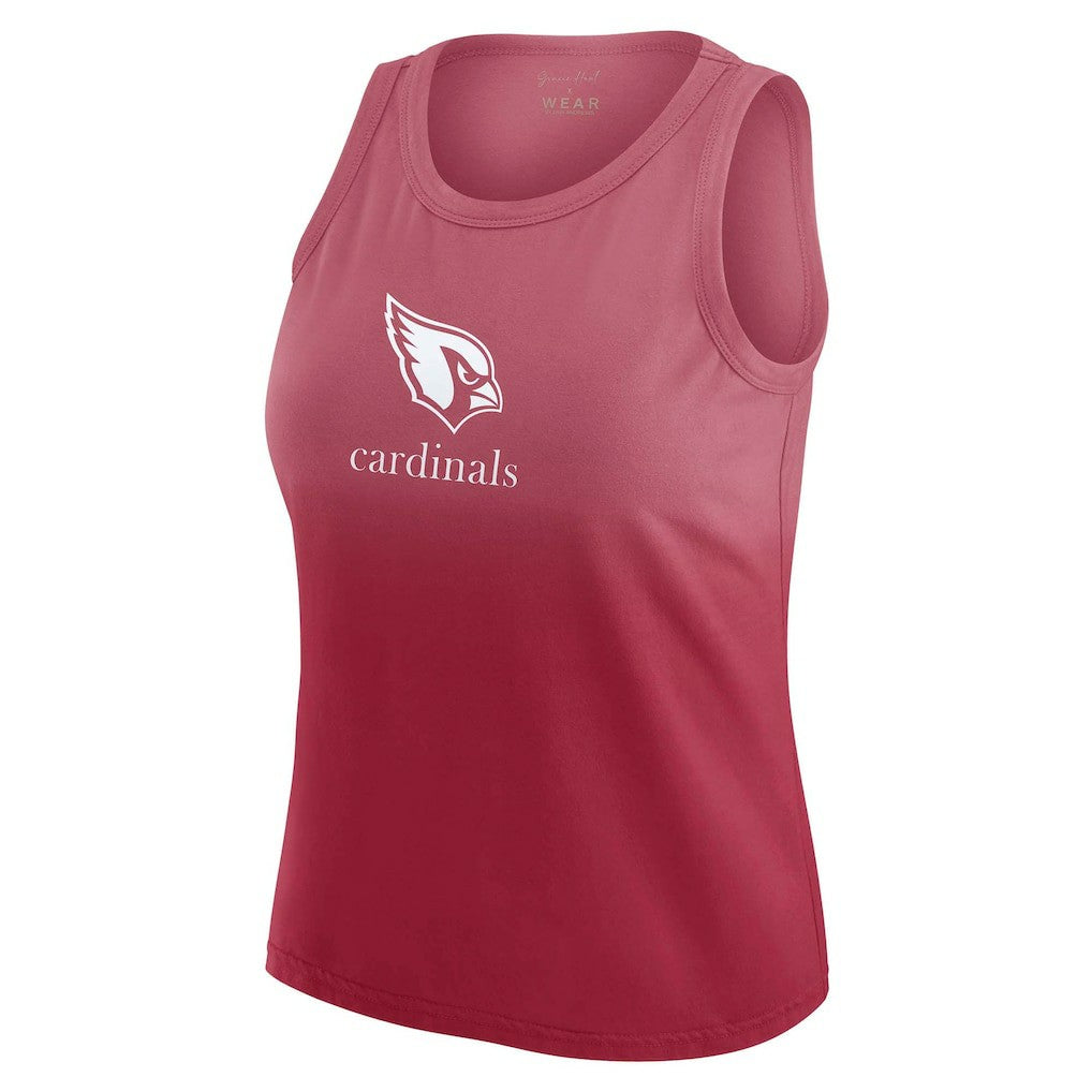 WEAR by Erin Andrews x Gracie Hunt Women's Ombre Tank Top - Arizona Cardinals