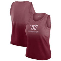 WEAR by Erin Andrews x Gracie Hunt Women's Ombre Tank Top - Washington Commanders