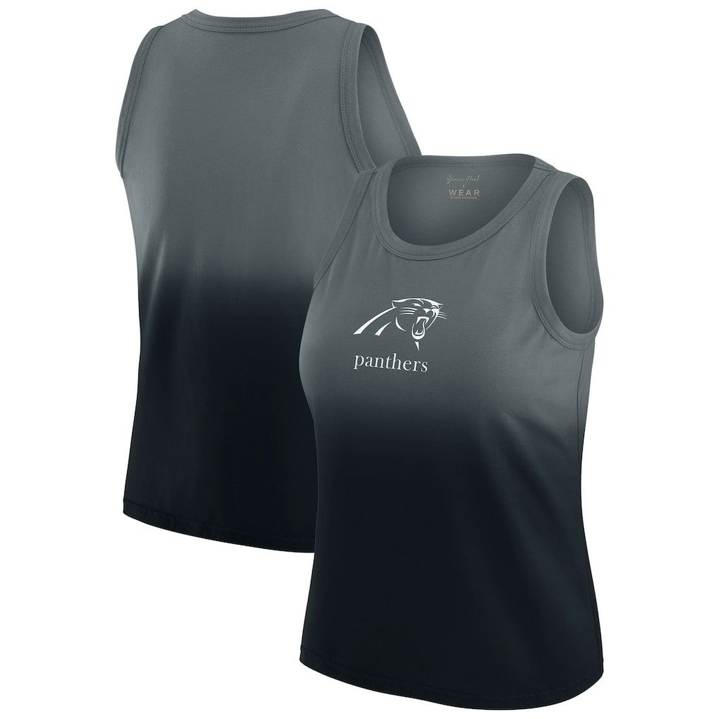 WEAR by Erin Andrews x Gracie Hunt Women's Ombre Tank Top - Carolina Panthers