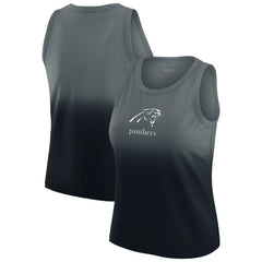 WEAR by Erin Andrews x Gracie Hunt Women's Ombre Tank Top - Carolina Panthers