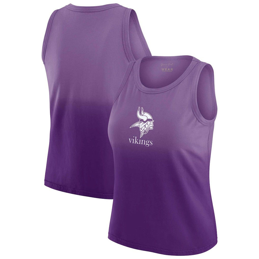 WEAR by Erin Andrews x Gracie Hunt Women's Ombre Tank Top - Minnesota Vikings