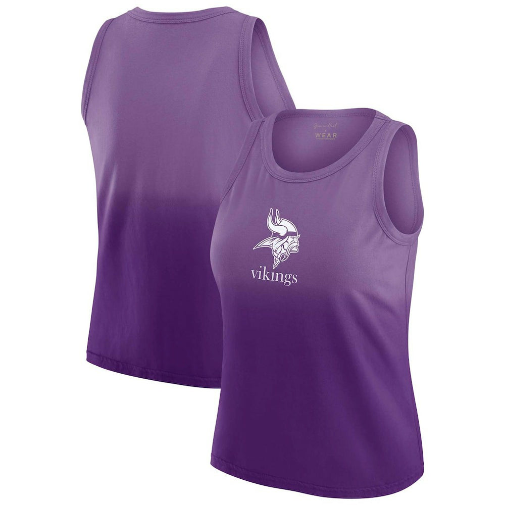 WEAR by Erin Andrews x Gracie Hunt Women's Ombre Tank Top - Minnesota Vikings
