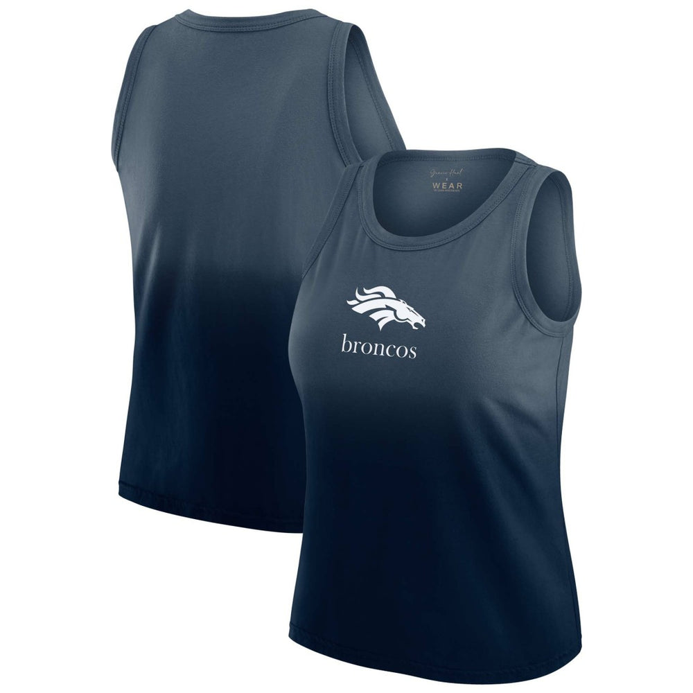 WEAR by Erin Andrews x Gracie Hunt Women's Ombre Tank Top - Denver Broncos
