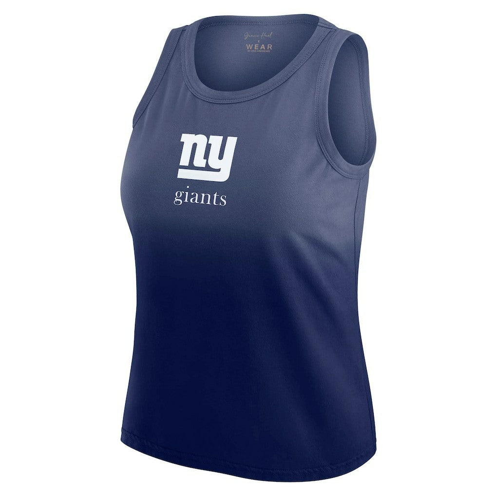 WEAR by Erin Andrews x Gracie Hunt Women's Ombre Tank Top - New York Giants