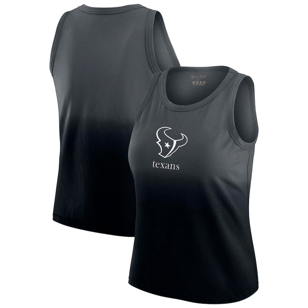 WEAR by Erin Andrews x Gracie Hunt Women's Ombre Tank Top - Houston Texans