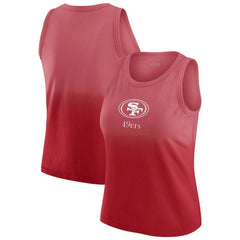 WEAR by Erin Andrews x Gracie Hunt Women's Ombre Tank Top - San Francisco 49ers