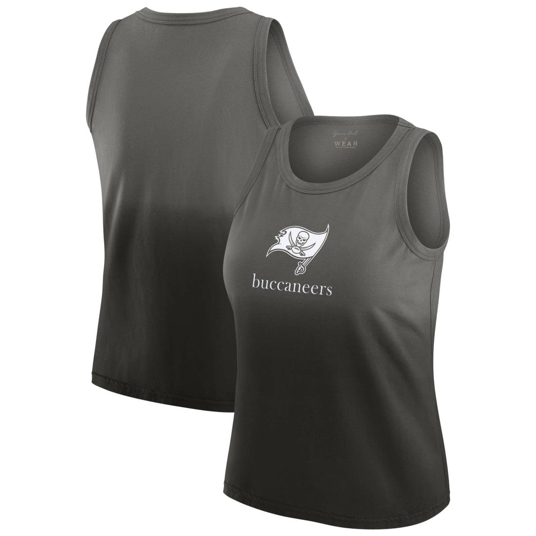 WEAR by Erin Andrews x Gracie Hunt Women's Ombre Tank Top - Tampa Bay Buccaneers