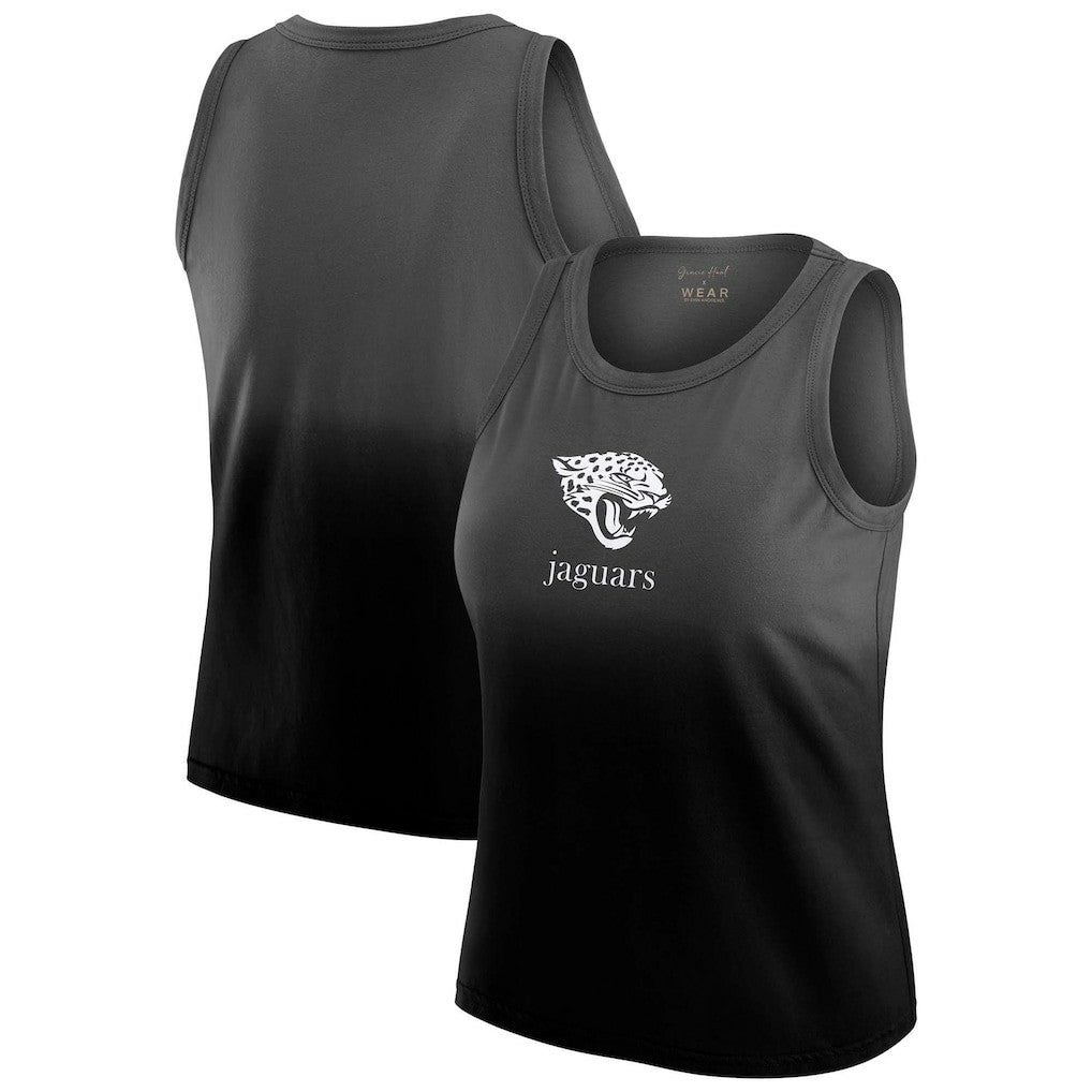 WEAR by Erin Andrews x Gracie Hunt Women's Ombre Tank Top - Jacksonville Jaguars