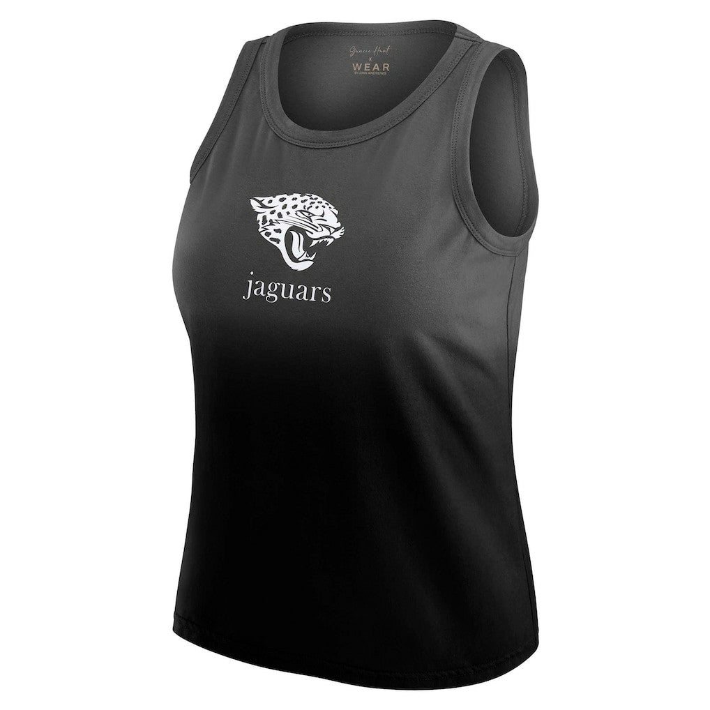 WEAR by Erin Andrews x Gracie Hunt Women's Ombre Tank Top - Jacksonville Jaguars