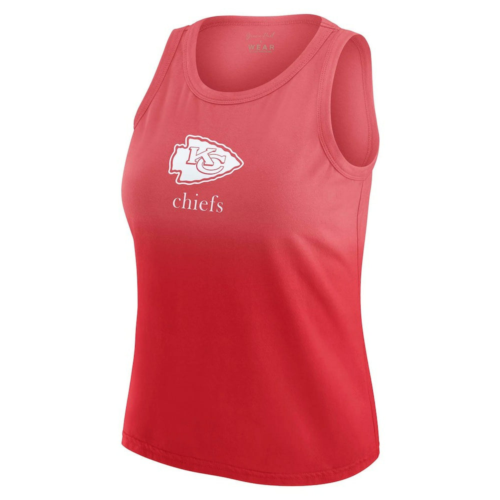 WEAR by Erin Andrews x Gracie Hunt Women's Ombre Tank Top - Kansas City Chiefs