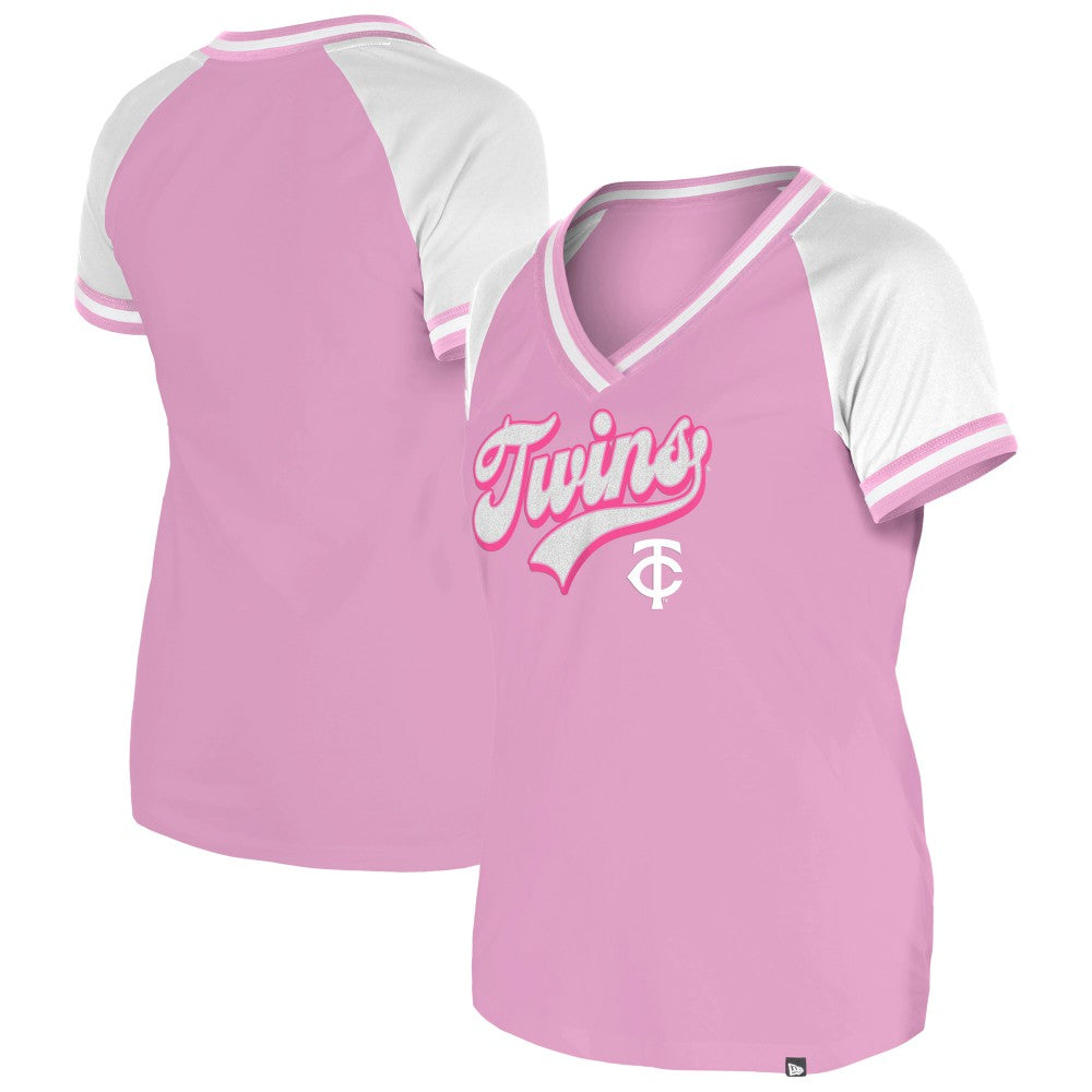 MLB Minnesota Twins New Era Women's Gameday V-Neck T-Shirt