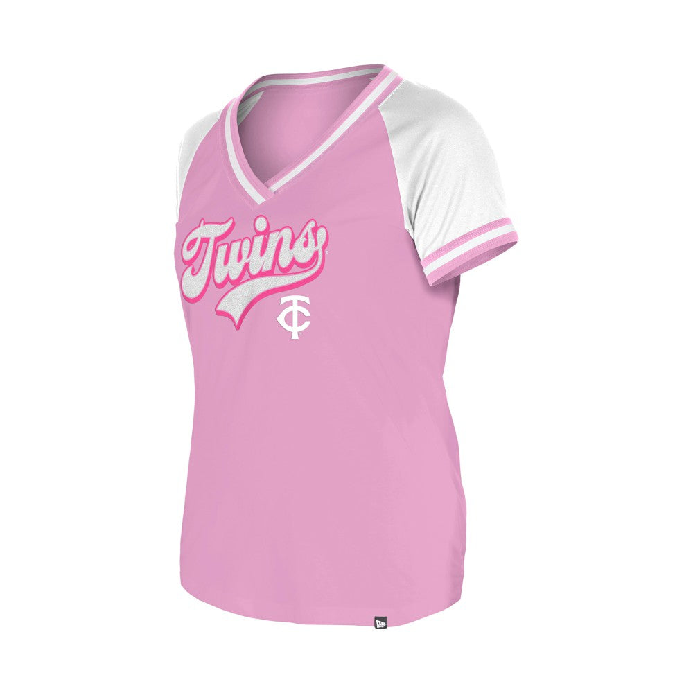 MLB Minnesota Twins New Era Women's Gameday V-Neck T-Shirt