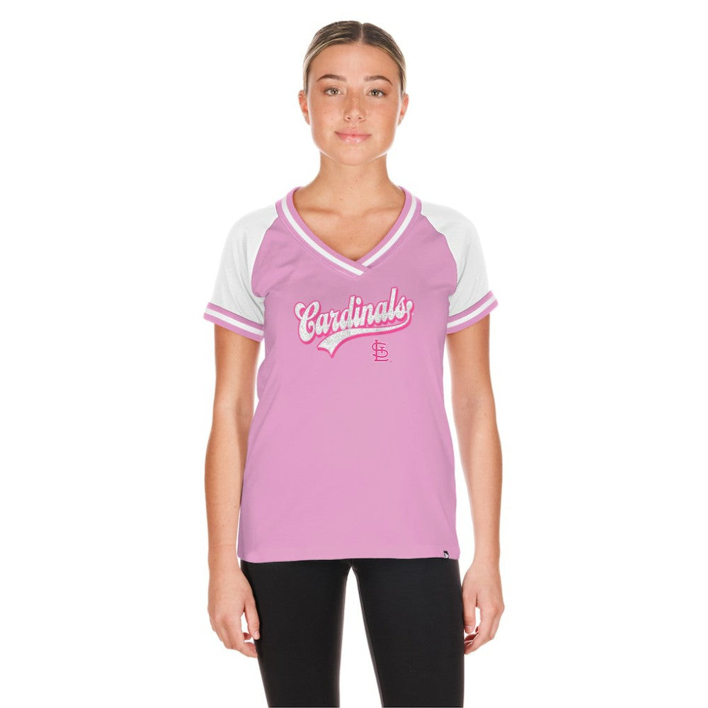 MLB St. Louis Cardinals New Era Women's Gameday V-Neck T-Shirt