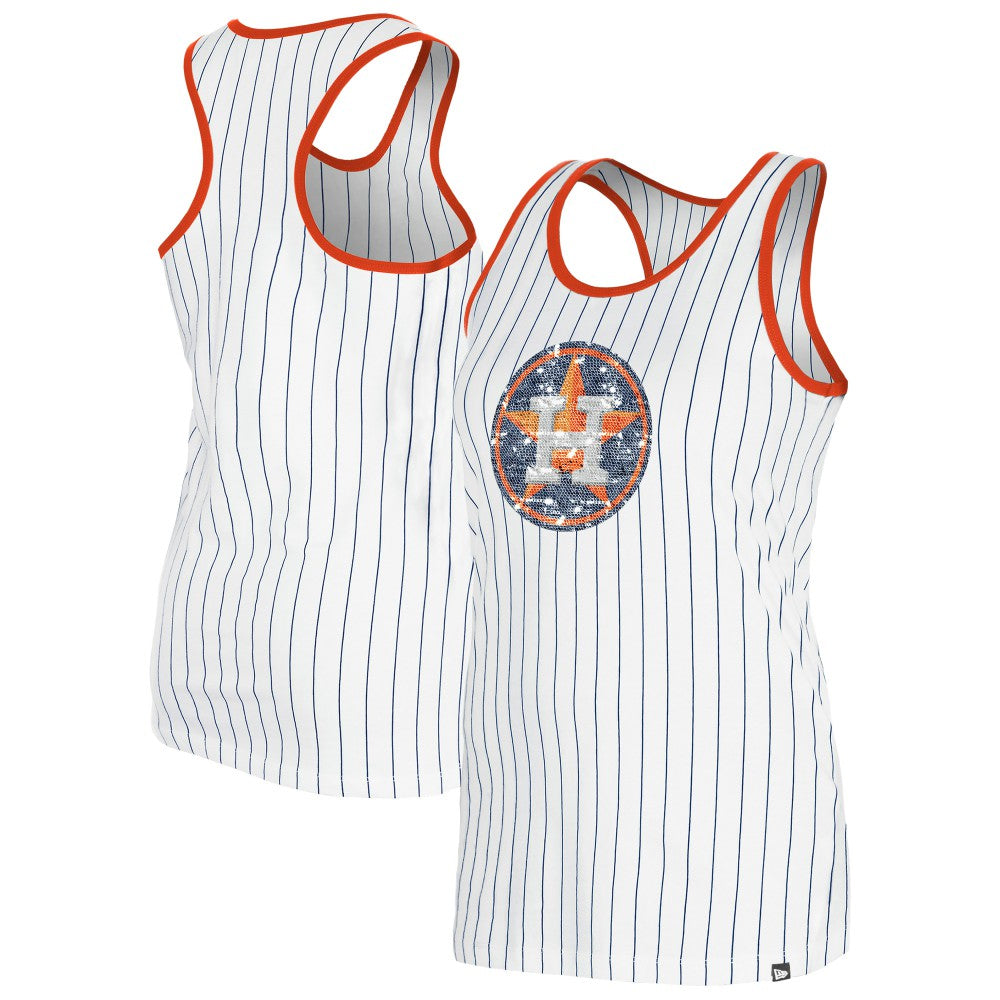 MLB Houston Astros New Era Women's Gameday Pinstripe Tank Top