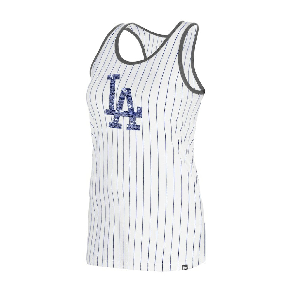 MLB Los Angeles Dodgers New Era Women's Gameday Pinstripe Tank Top