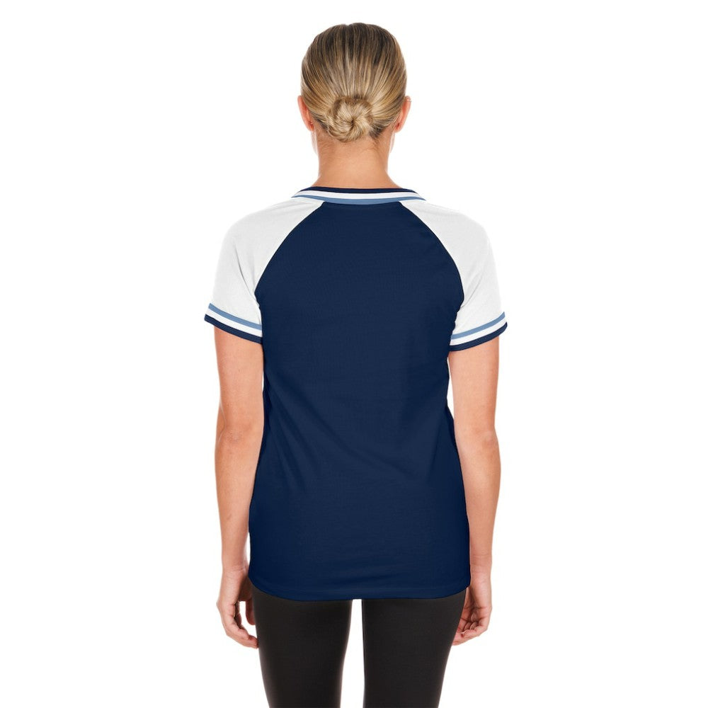 MLB Tampa Bay Rays New Era Women's Gameday Raglan V-Neck T-Shirt