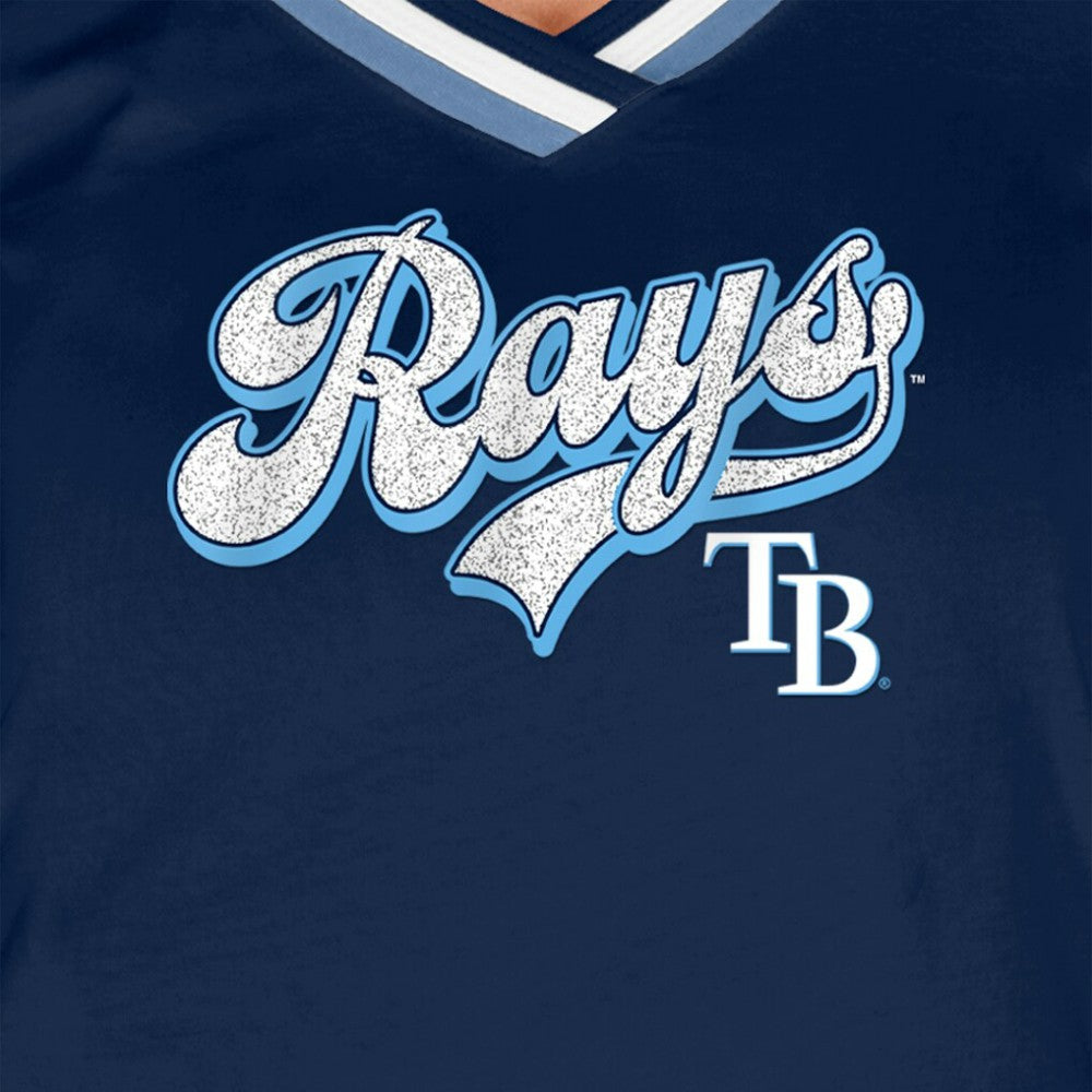MLB Tampa Bay Rays New Era Women's Gameday Raglan V-Neck T-Shirt