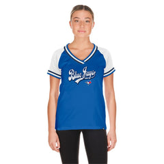 MLB Toronto Blue Jays New Era Women's Gameday Raglan V-Neck T-Shirt
